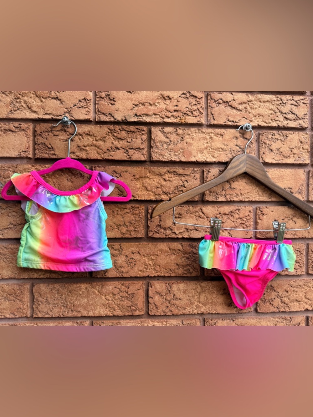 4/$25 • Penny M By Penelope Mack Flounce Trimmed Mermaid Bathing Suit